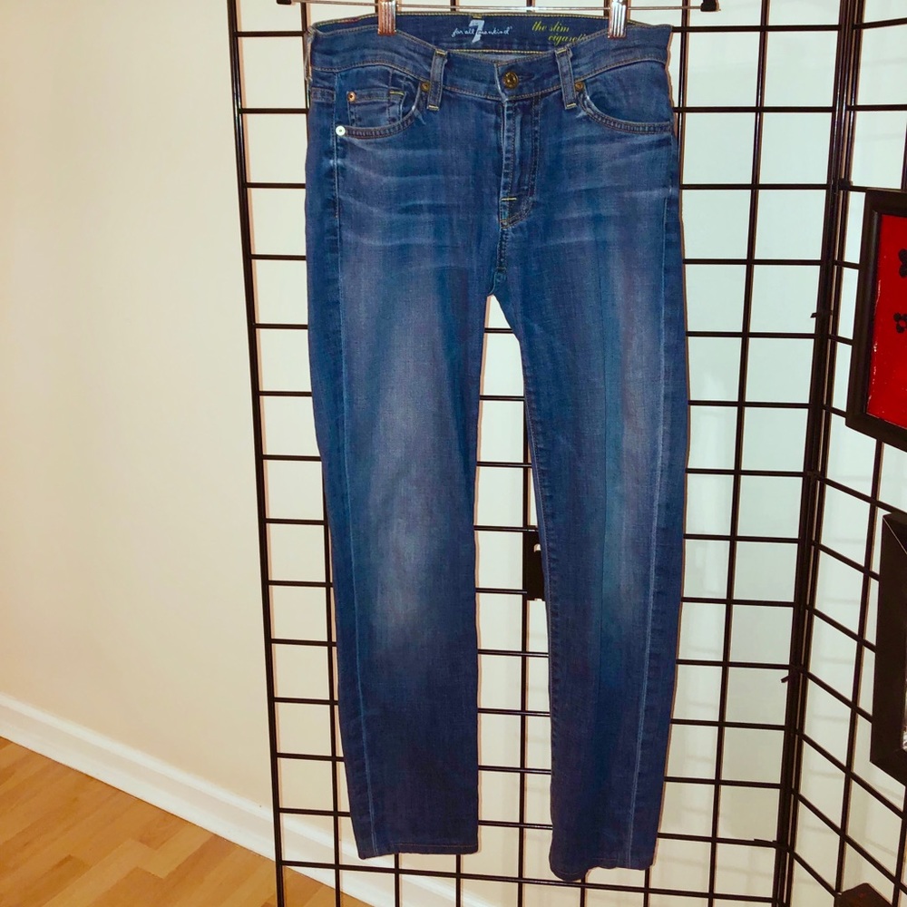 7 For All Mankind Women’s Faded Jeans